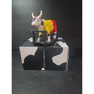 Cow Parade Cow-Isthenics Cow Figurine, Westland Giftware, #7348, Box, No Tag